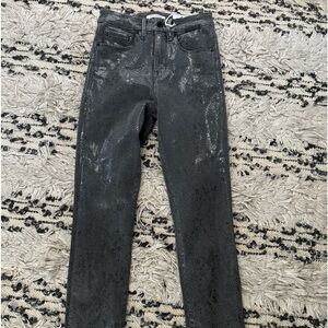 Good American snakeskin stretch jeans